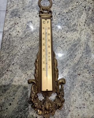 Termometro da muro parete in ottone/bronzo