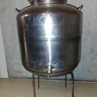 fusto inox 50lt con rubinetto