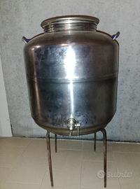 fusto inox 50lt con rubinetto