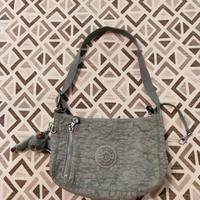 Borsa Kipling grigia con scimmietta