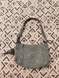 Borsa Kipling grigia con scimmietta