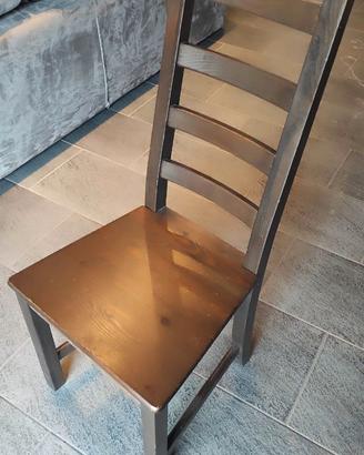 4 sedie in legno