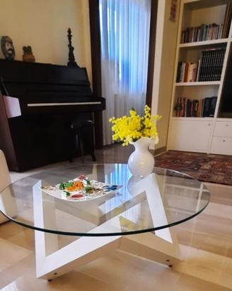 PIANO DI CRISTALLO DIAMETRO 70cm ,SPESSORE  2cm