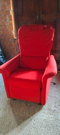 Poltrona elettrica relax con ruote