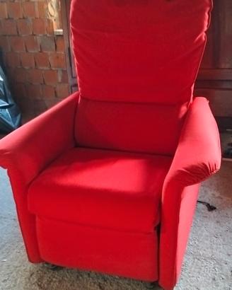 Poltrona elettrica relax con ruote