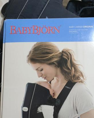 BabyBjörn Marsupio Mini Cotone, blu