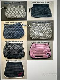 7 sottosella per equitazione - monta  inglese