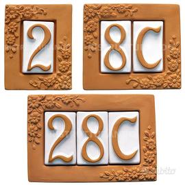 NUMERO CIVICO TERRACOTTA componibile