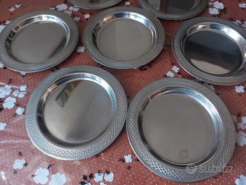 sottobicchieri sottobottiglia argento inox