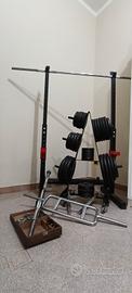 set pesi con bilancieri e manubri 