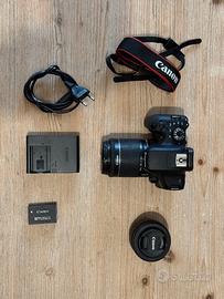 Canon EOS 750D + Canon EF 50mm 1.8 + EF 18-55mm