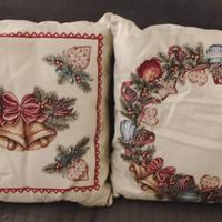 Coppia cuscini Natale sfoderabili