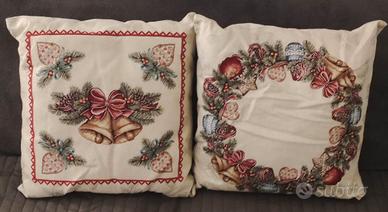 Coppia cuscini Natale sfoderabili