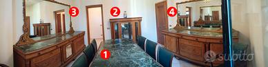Sala pranzo antica completa marmo e intagli