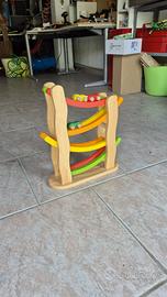 Pista per macchinine in legno