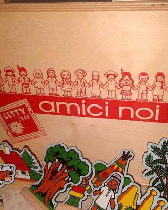 AMICI NOI LEGNO gioco didattico formine RAZZE
