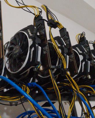 Mining Rig 6× GTX 1070 8 GB