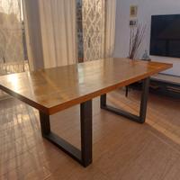 tavolo in massello di castagno 