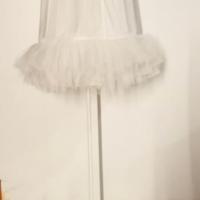 Lampada piantana con tulle bianco Ikea