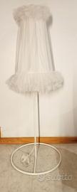 Lampada piantana con tulle bianco Ikea