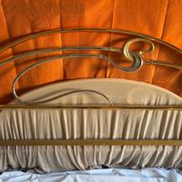 Letto matrimoniale metallo dorato Porro & Porro