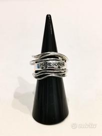 Anello a fascia componibile Pianegonda, in argento