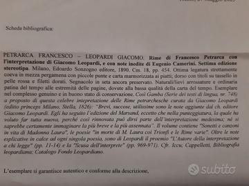 RIME DI FRANCESCO PETRARCA