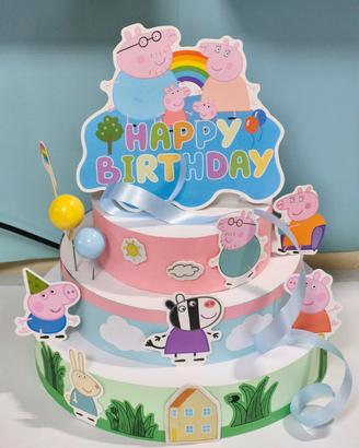 torta in polistirolo Peppa Pig