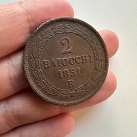 RARA 2 Baiocchi B (Bologna) 1851 + Omaggio