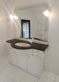 Mobile bagno con specchio e miscelator + wc+ bidet