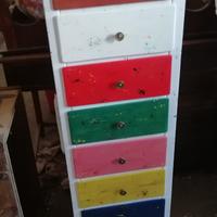 Settimino 7 cassetti laccato 