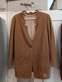 giacca donna finto camoscio