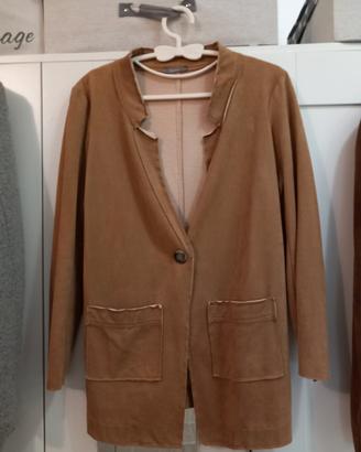 giacca donna finto camoscio