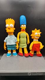 Set 3 pupazzi morbidi the simpsons Simpson