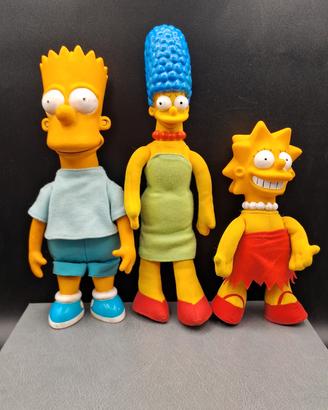 Set 3 pupazzi morbidi the simpsons Simpson