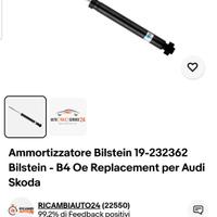 ammortizzatori  bilstein nuovi 