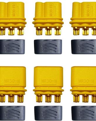 5 Paia Connettori MR30 Maschio Femmina per Batteri