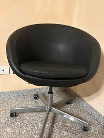 Sedia da ufficio IKEA SKRUVSTA nera