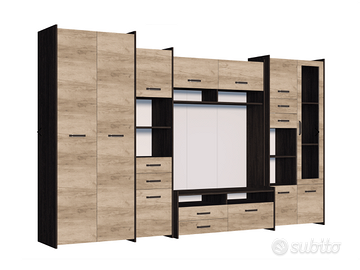 PARETE SOGGIORNO COMPLETISSIMA...!