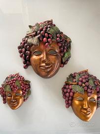 Maschere decorative ceramica