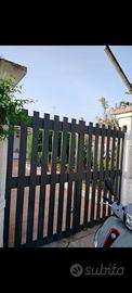 cancello in ferro a due ante battenti 