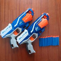2 pistole giocattolo Nerf elite distruptor+dardi