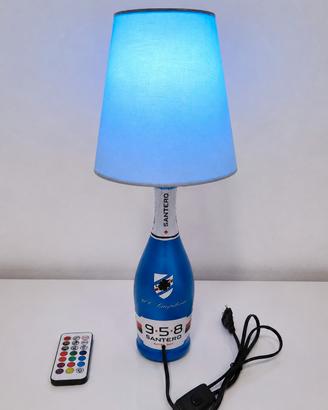 Lampada Bottiglia Sampdoria E14 Design Artigianale