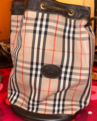 Burberry Vintage Drawstring Bag