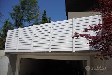 Recinzione in PVC BIANCA modulare SU MISURA