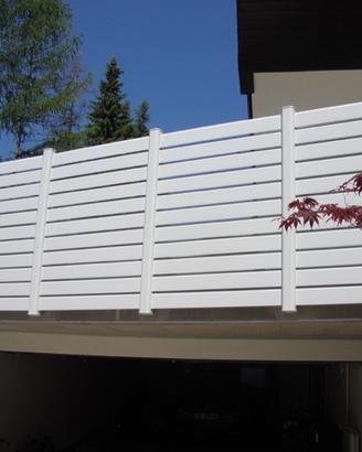 Recinzione in PVC BIANCA modulare SU MISURA