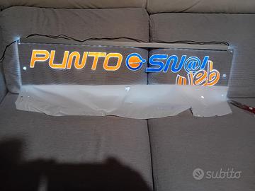 Insegna luminosa Punto Snai no bar totocalcio sip