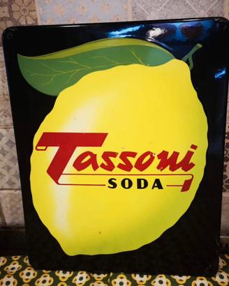 Insegna tabella targa smaltata tassoni cedro