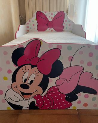 Lettino Bimba Disney Minnie con materasso