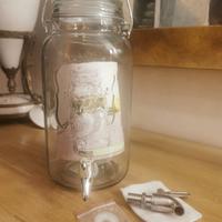 Dispenser bevande in vetro con rubinetto – 3 Litri